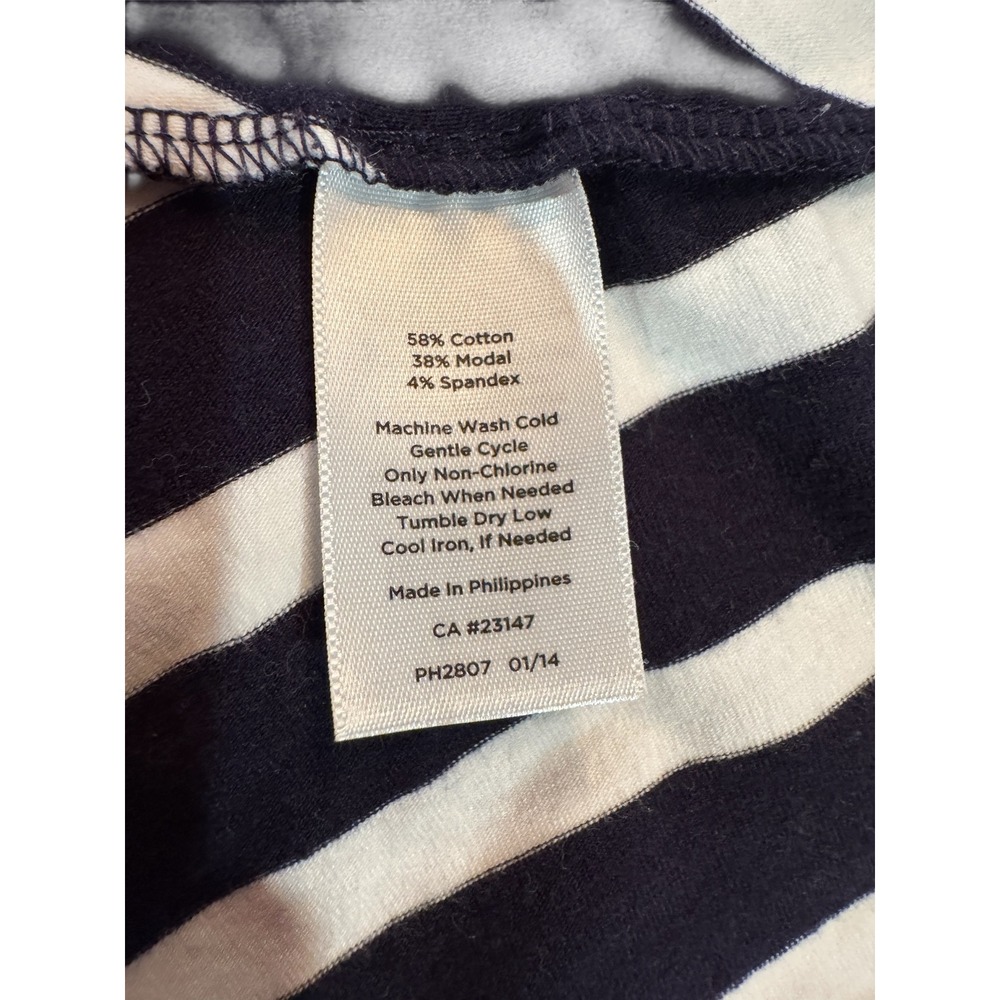 Talbots Black and White Striped Maxi Dress - Picture 6 of 8